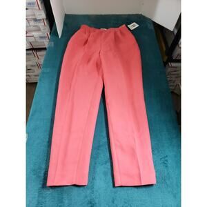 Harve Bernard Pants Size 4 Womens Pink High Rise Ladies Polyester Straight NWT